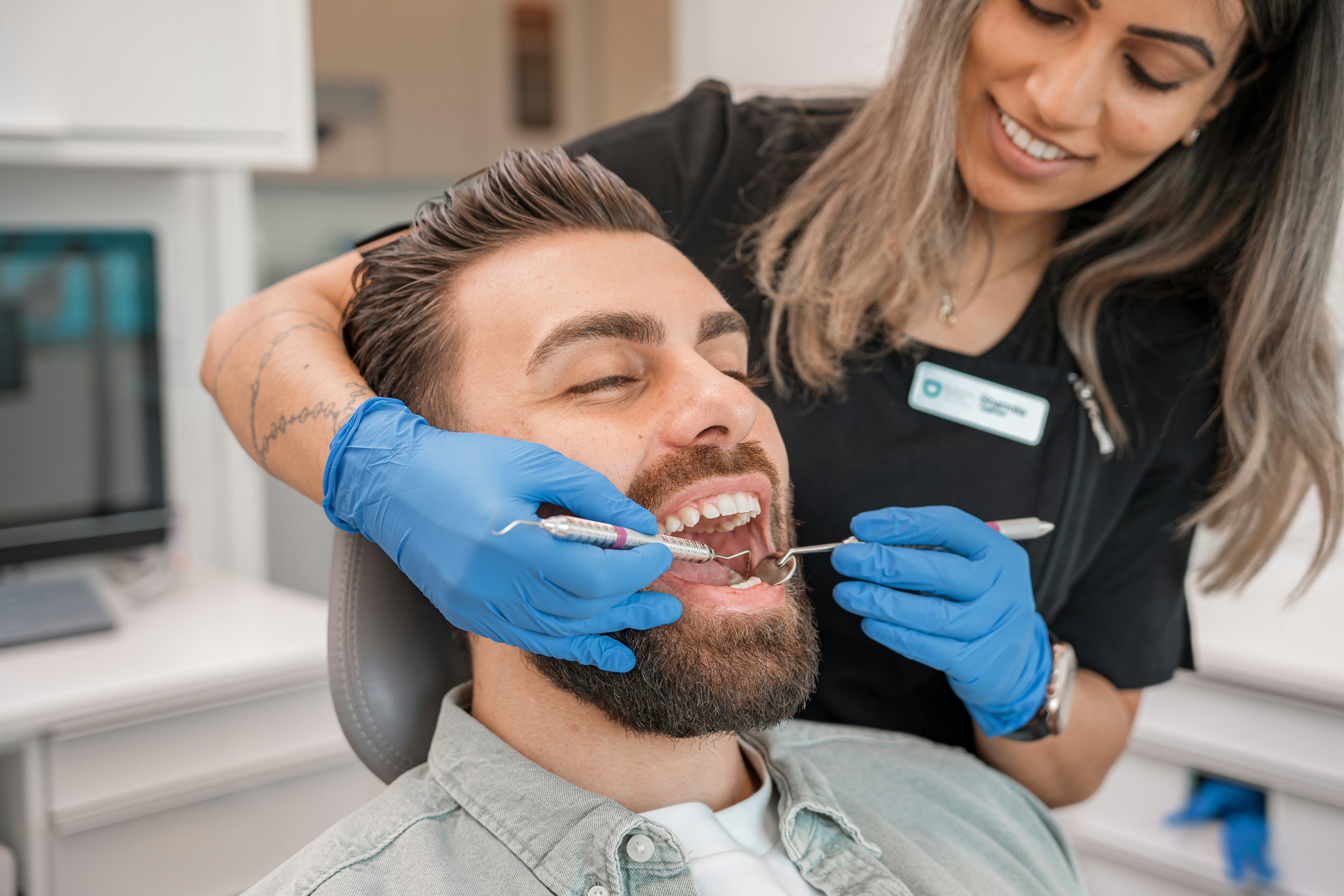 Dental check-up in an Irish clinic